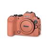 Carbon Fiber Camera Skin Compatible with Canon EOS R6 Mark II Camera (2022) - Solid Salmon - Premium 3M Vinyl Protective Wrap Decal Cover - Easy to Apply | Crafted in The USA by MightySkins view 1