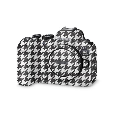 Carbon Fiber Camera Skin Compatible with Canon EOS R6 Mark II Camera (2022) - Houndstooth - Premium 3M Vinyl Protective Wrap Decal Cover - Easy to Apply | Crafted in The USA by MightySkins