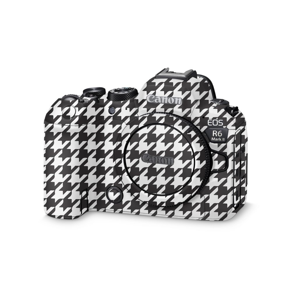 Camera Skin Compatible with Canon EOS R6 Mark II Camera (2022) - Houndstooth - Premium 3M Vinyl Protective Wrap Decal Cover - Easy to Apply | Crafted in The USA by MightySkins