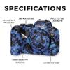 Carbon Fiber Camera Skin Compatible with Canon EOS R6 Mark II Camera (2022) - Blue Modern Camo - Premium 3M Vinyl Protective Wrap Decal Cover - Easy to Apply | Crafted in The USA by MightySkins view 2