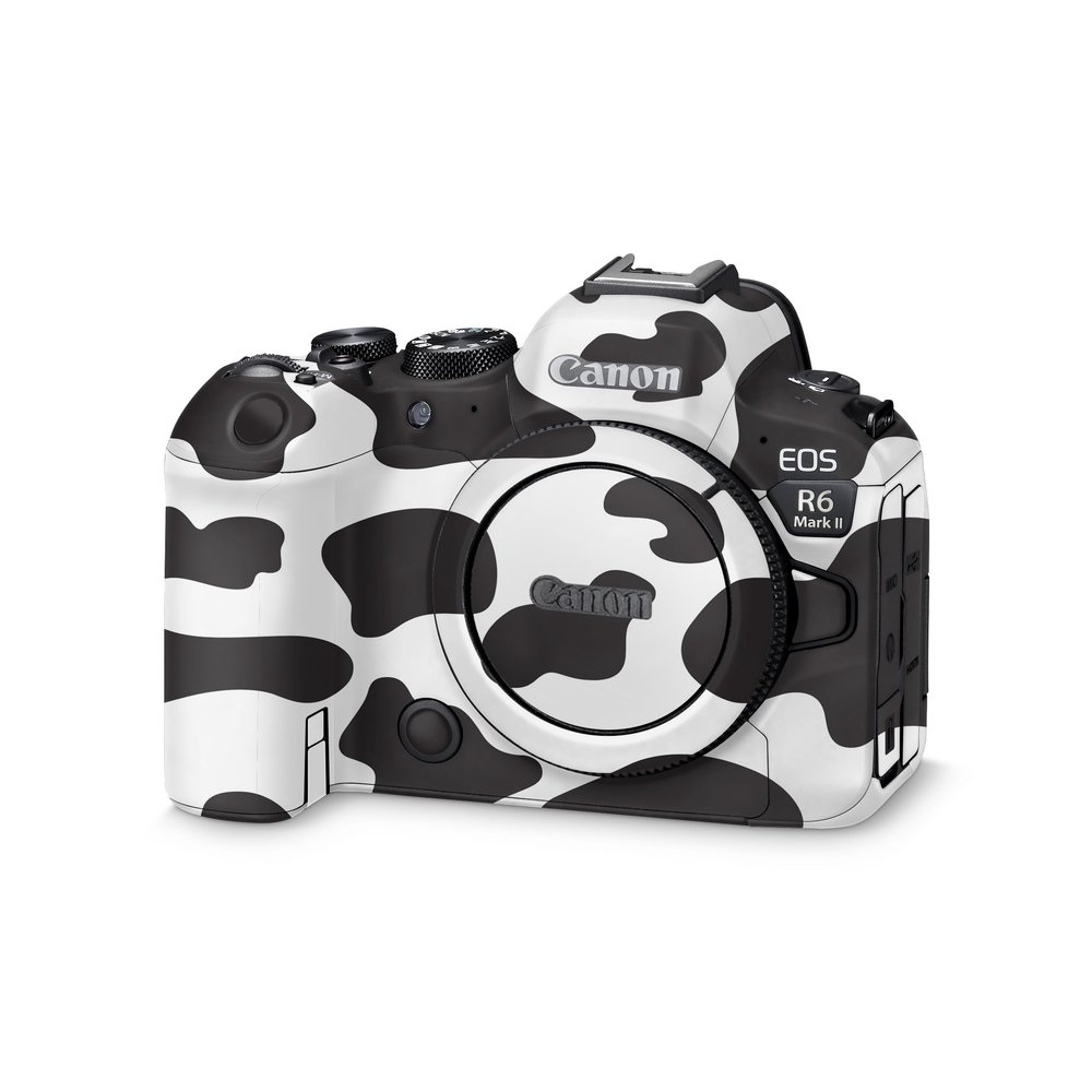 Camera Skin Compatible with Canon EOS R6 Mark II Camera (2022) - Cow Print - Premium 3M Vinyl Protective Wrap Decal Cover - Easy to Apply | Crafted in The USA by MightySkins