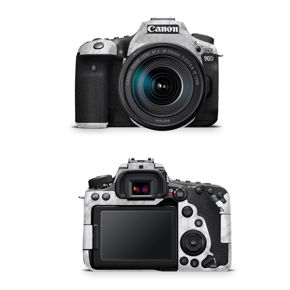Camera Skin Compatible with Canon EOS 90D Camera (2019) - Frost Marble - Premium 3M Vinyl Protective Wrap Decal Cover - Easy to Apply | Crafted in The USA by MightySkins