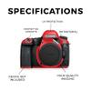 Camera Skin Compatible with Canon EOS 6D Mark II Camera (2017) - Solid Red - Premium 3M Vinyl Protective Wrap Decal Cover - Easy to Apply | Crafted in The USA by MightySkins view 2