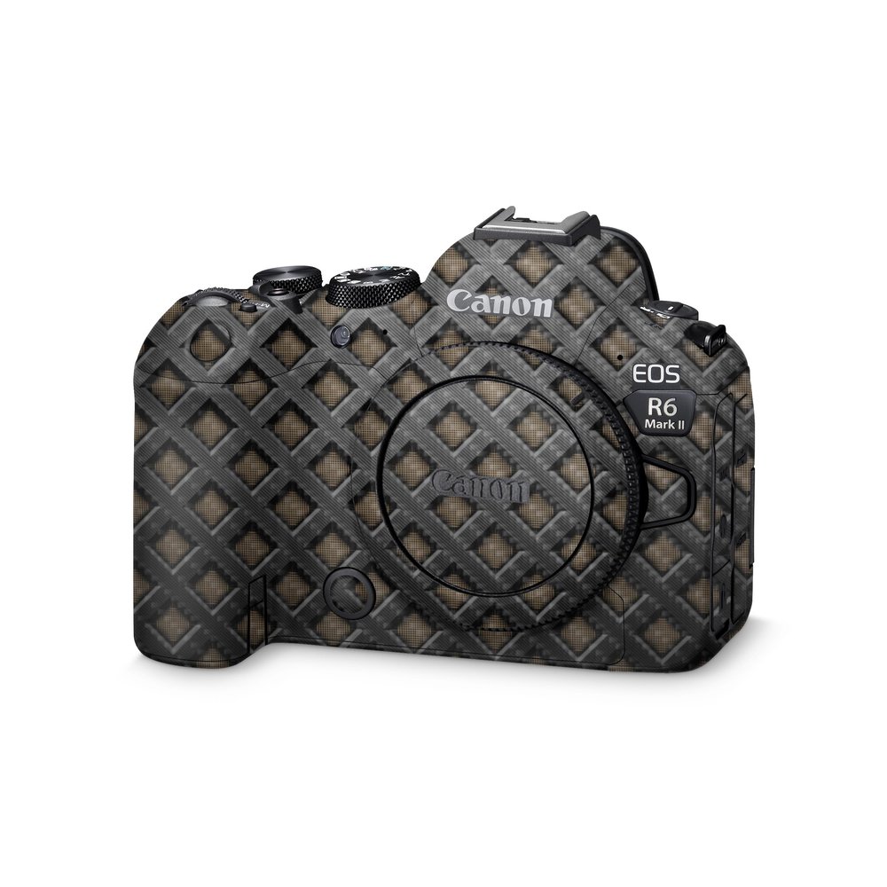 Carbon Fiber Camera Skin Compatible with Canon EOS R6 Mark II Camera (2022) - Black Wall - Premium 3M Vinyl Protective Wrap Decal Cover - Easy to Apply | Crafted in The USA by MightySkins