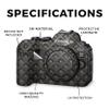 Carbon Fiber Camera Skin Compatible with Canon EOS R6 Mark II Camera (2022) - Black Wall - Premium 3M Vinyl Protective Wrap Decal Cover - Easy to Apply | Crafted in The USA by MightySkins view 2