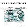 Camera Skin Compatible with Canon EOS R6 Mark II Camera (2022) - Teal Splatter - Premium 3M Vinyl Protective Wrap Decal Cover - Easy to Apply | Crafted in The USA by MightySkins view 2