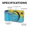 Carbon Fiber Camera Skin Compatible with Sony ZV-E1 Camera (2023) - Splatter Wall - Premium 3M Vinyl Protective Wrap Decal Cover - Easy to Apply | Crafted in The USA by MightySkins view 2