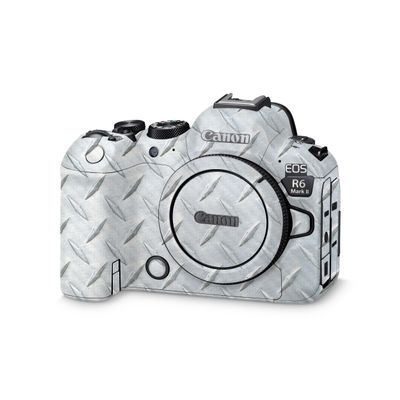 Carbon Fiber Camera Skin Compatible with Canon EOS R6 Mark II Camera (2022) - Diamond Plate - Premium 3M Vinyl Protective Wrap Decal Cover - Easy to Apply | Crafted in The USA by MightySkins