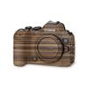 Carbon Fiber Camera Skin Compatible with Canon EOS R6 Mark II Camera (2022) - Dark Zebra Wood - Premium 3M Vinyl Protective Wrap Decal Cover - Easy to Apply | Crafted in The USA by MightySkins view 1