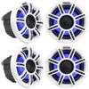 KICKER Bundle: (2) Pair 51MSC65 MSC65 6.5" 200 Watt Premium Marine Speakers 4-Ohm (4 Items) view 1