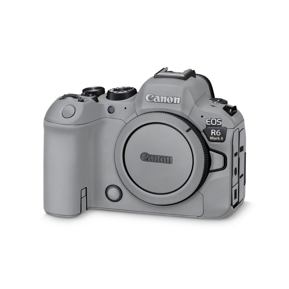 Camera Skin Compatible with Canon EOS R6 Mark II Camera (2022) - Solid Gray - Premium 3M Vinyl Protective Wrap Decal Cover - Easy to Apply | Crafted in The USA by MightySkins