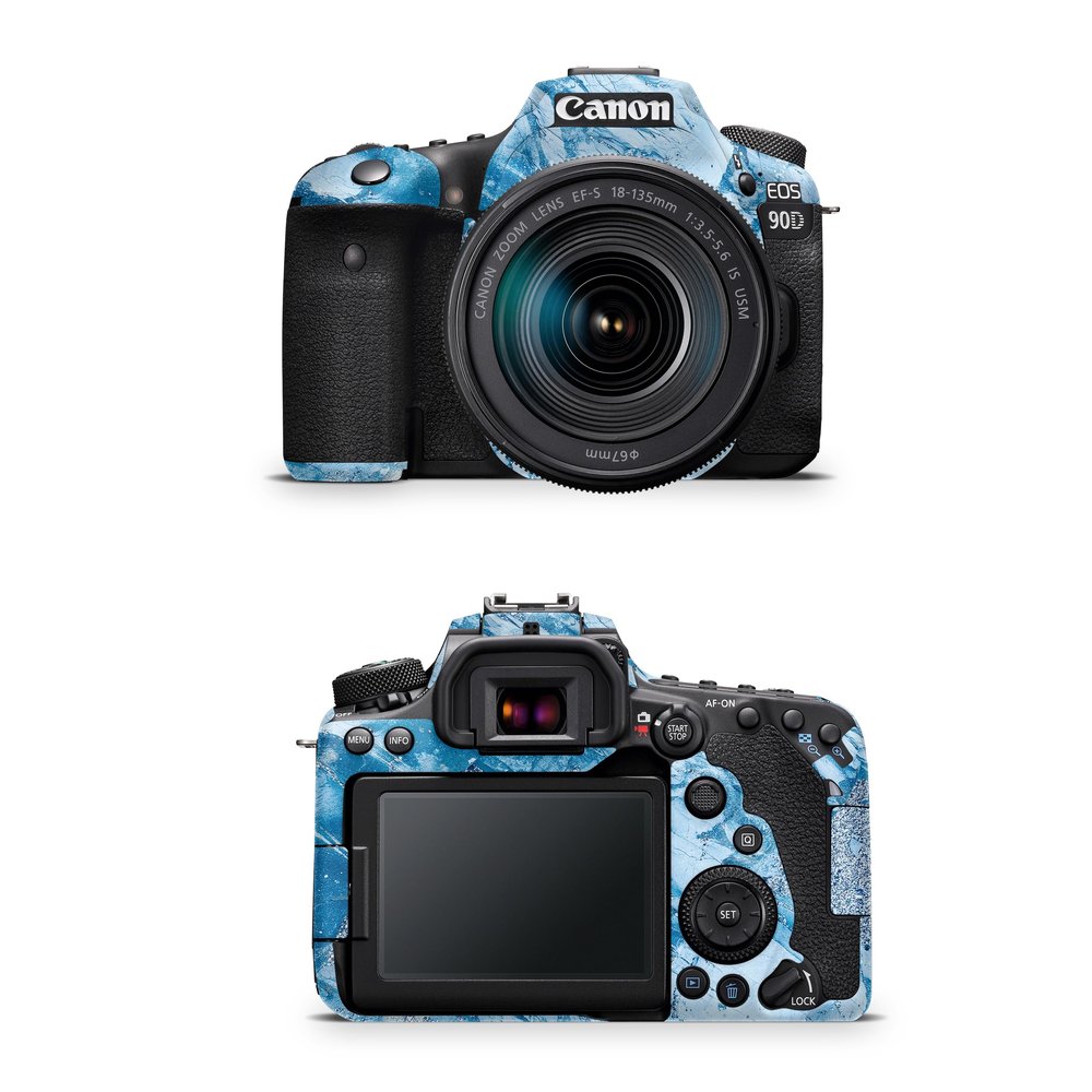 Camera Skin Compatible with Canon EOS 90D Camera (2019) - Winter Rock - Premium 3M Vinyl Protective Wrap Decal Cover - Easy to Apply | Crafted in The USA by MightySkins