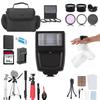 49mm Accessory Bundle for Canon EOS Rebel R50, R100, M5, M6, R10 and More with 64GB Memory Card, Wide Angle Lens, Telephoto Lens, Tripod, Carrry Case view 1