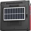 Dolphin SP-420BT Solar Rechargeable RETROBOX Portable Bluetooth Radio with Bluetooth, AM/FM/SW 3-Band Radio, MP3 Player, LED Flashlight, and Solar Charging - Black or Red (Black) view 3