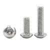 55pcs Stainless Steel Round Head Hex Socket Screw Kit - M2 M3 M4 M5 M6 M8 M10 Hex Socket Head Screws for Motorcycles and Cars (30mm,M4 10pcs) view 1