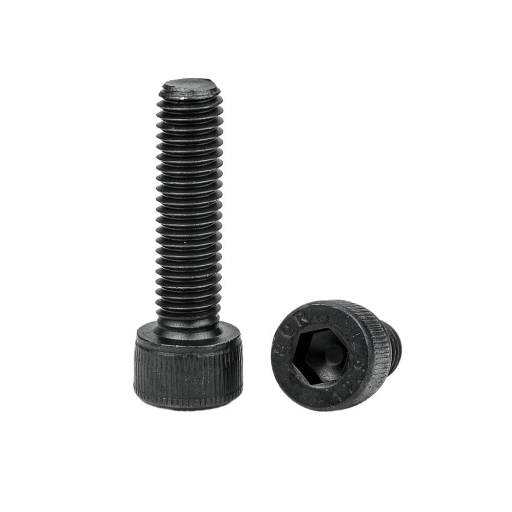 1000pcs M10x1.25x50mm Hex Hex Socket Bolts - 12.9 Quality Steel, Fine Thread, Full Thread