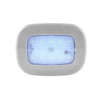 ECIMORPLE Car Reading Lights Dome Roof Interior Reading Touch Car White USB Charging Atmosphere Welcome White Light Trunk License Plate Night Lamp Interior Car Lighting(Gray Shell)