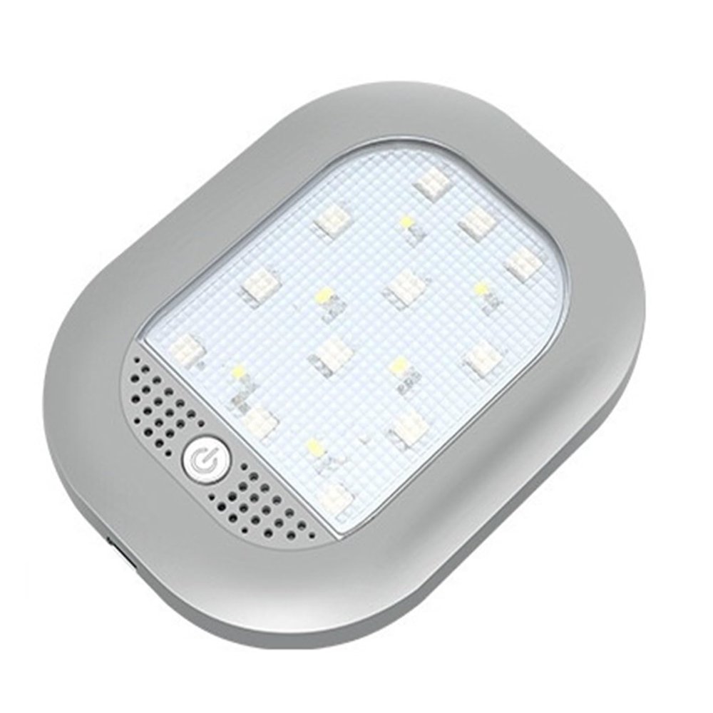 ECIMORPLE Car Reading Lights Car Color Reading Light Roof Body Light Lighting Lamp Rear Car Ceiling Light Trunk Roof Light Interior Car Lighting(Gray Shell)