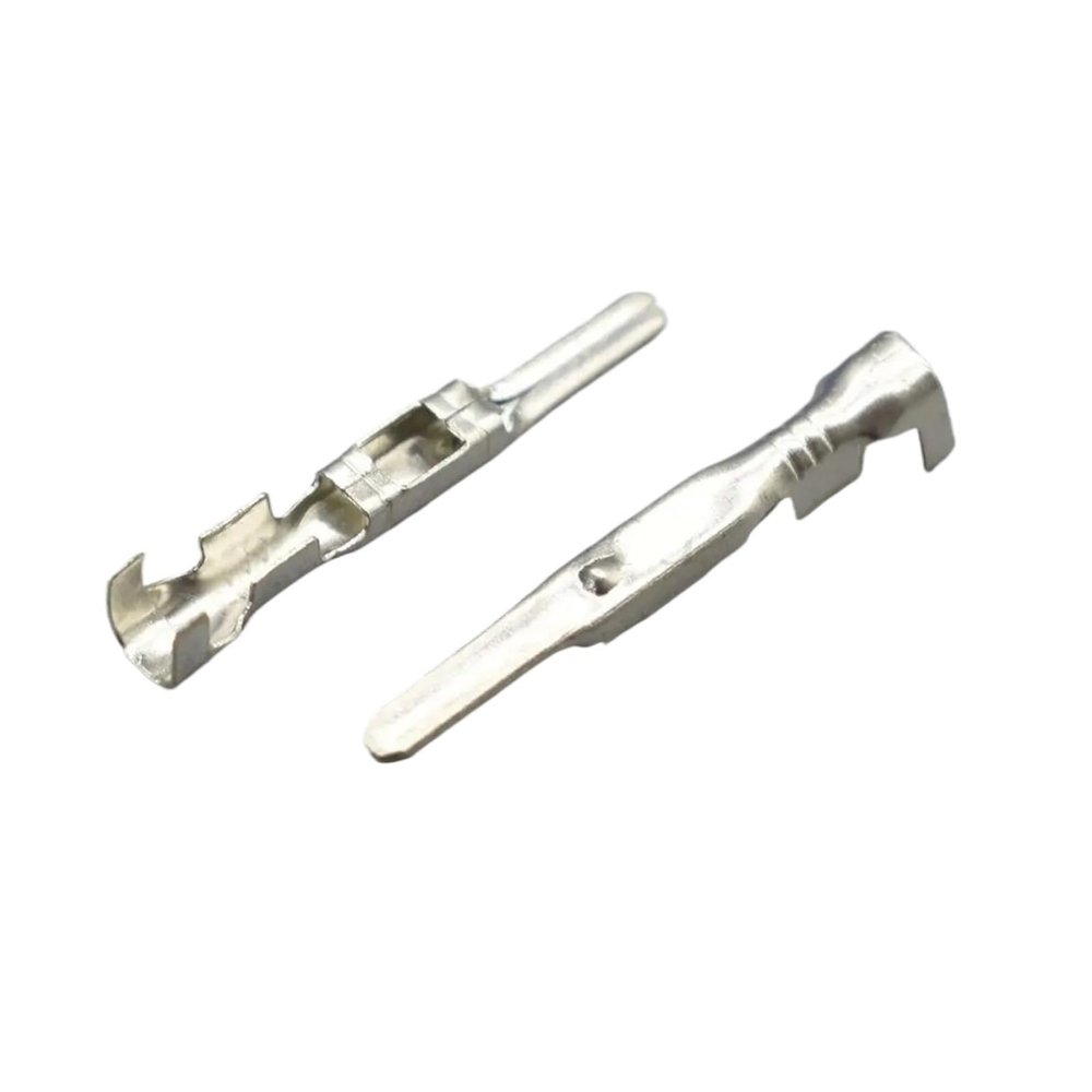 100Pcs 2.3 MM Car Crimp Terminal Non-Insulated Automotive Electrical Connector Male Female Pins DJ621-2.3A DJ613-2.3A(Male Terminal)