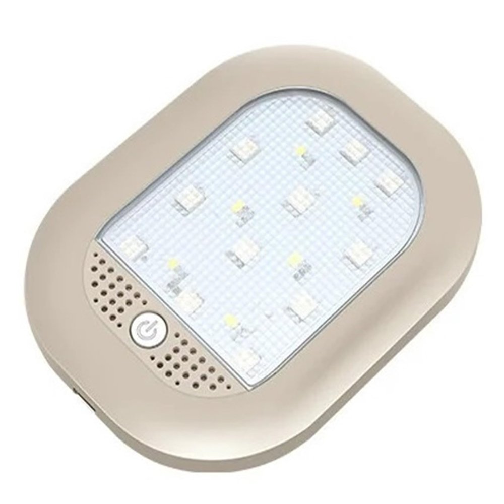 ECIMORPLE Car Reading Lights Car Color Reading Light Roof Body Light Lighting Lamp Rear Car Ceiling Light Trunk Roof Light Interior Car Lighting(Beige Shell)
