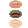 3D Tattoo Practice Lips, Silicone Lips for Makeup Practice, Soft Tattoo Practice Lips Model for Semi Permanent Make Up Supplies-black colour2Pcs/Set view 2