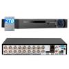 16 Channel Security Recorder DVR,5MP 16CH Surveillance Video Recorder for Security Camera,5MP Hybrid 5-in-1 Camera DVR AHD/TVI/CVI/CVBS/IP with Human Detection,24/7 Recording(with 2TB Hard Drive) view 1