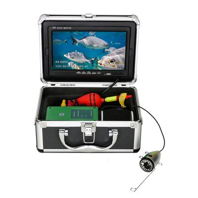 7 Inch Ice Fishing Cameras,Portable Ice Fishing Fish Finder With Depth Temperature Display,15/30/50 M Underwater Camera For Fishing With 12pcs Infrared Lamps,For Ice/Sea/(Size:50 M/164 FT,Color:Black)