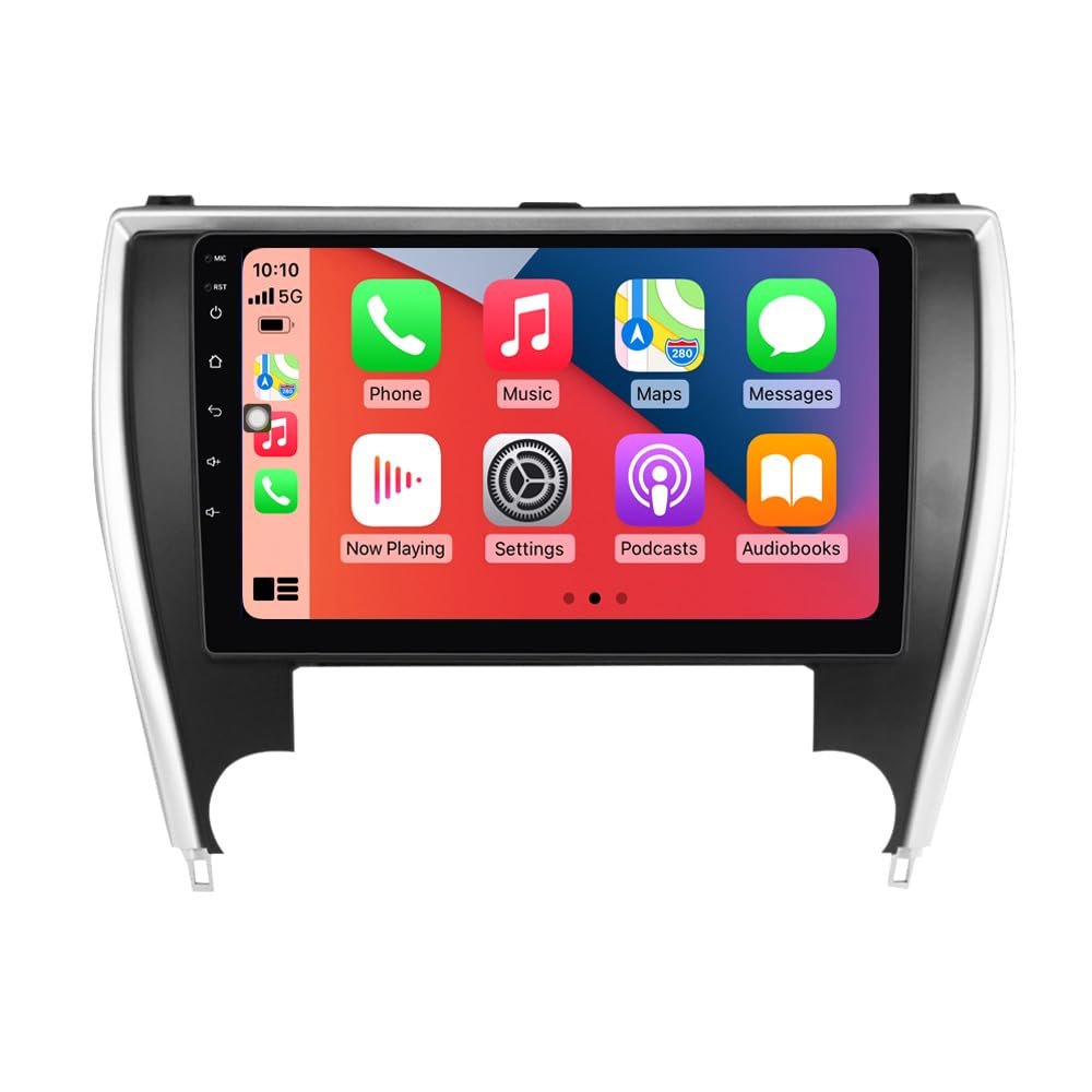 FELLOSTAR 2+64G Car Radio for Toyota Camry 2014-2017 Stereo Touch Screen Stereo with Carplay & Android Auto 4-Core 10 Inches Head Unit Bluetooth/GPS/SWC/AM/FM/5G