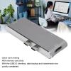 6 in 2 USB C Hub: Universal Compatible with MacBook, Aluminum Alloy Design, Plug and Play Dual Type C to Memory Card Reader, 4K HD Media Interface USB3.0 PD view 2