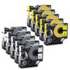 10 Pack Compatible Labels in Mixed White and Yellow Compatible with 5200 and 3M PL300 Printers 9/12/19mm 18444 18432 view 4