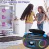 Portable Radio CD Player Boombox with Bluetooth,FM Radio,USB MP3 Playback,AUX-in,Headphone Jack,MP3 CDs Compatible,Kids CD Players for Home or Outdoor (Blue) view 4