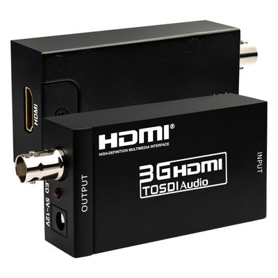 Boobrie HDMI to SDI Converter 3G-SDI with Audio De-Embedding, 300ft Long Distance Transmission Support 1080P@60Hz for SDI Monitor, Video Camera, Live Broadcast