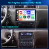 [4Core 64G] Android 15 Car Stereo for Toyota Camry 1997-2003, Hikity 9" Touchscreen Camry Car Radio Wireless Carplay Android Auto Mirror Link GPS 5G WiFi EQ/FM Radio Bluetooth SWC Backup Cam Mic view 2