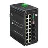 16-Port Gigabit Network Switch with 4 SFP Slot, L2+ Managed PoE Ethernet Switch, Support IEEE802.3af/at, Ring Network, VLAN, STP/RSTP, Plug and Play, Din Rail Installation view 1