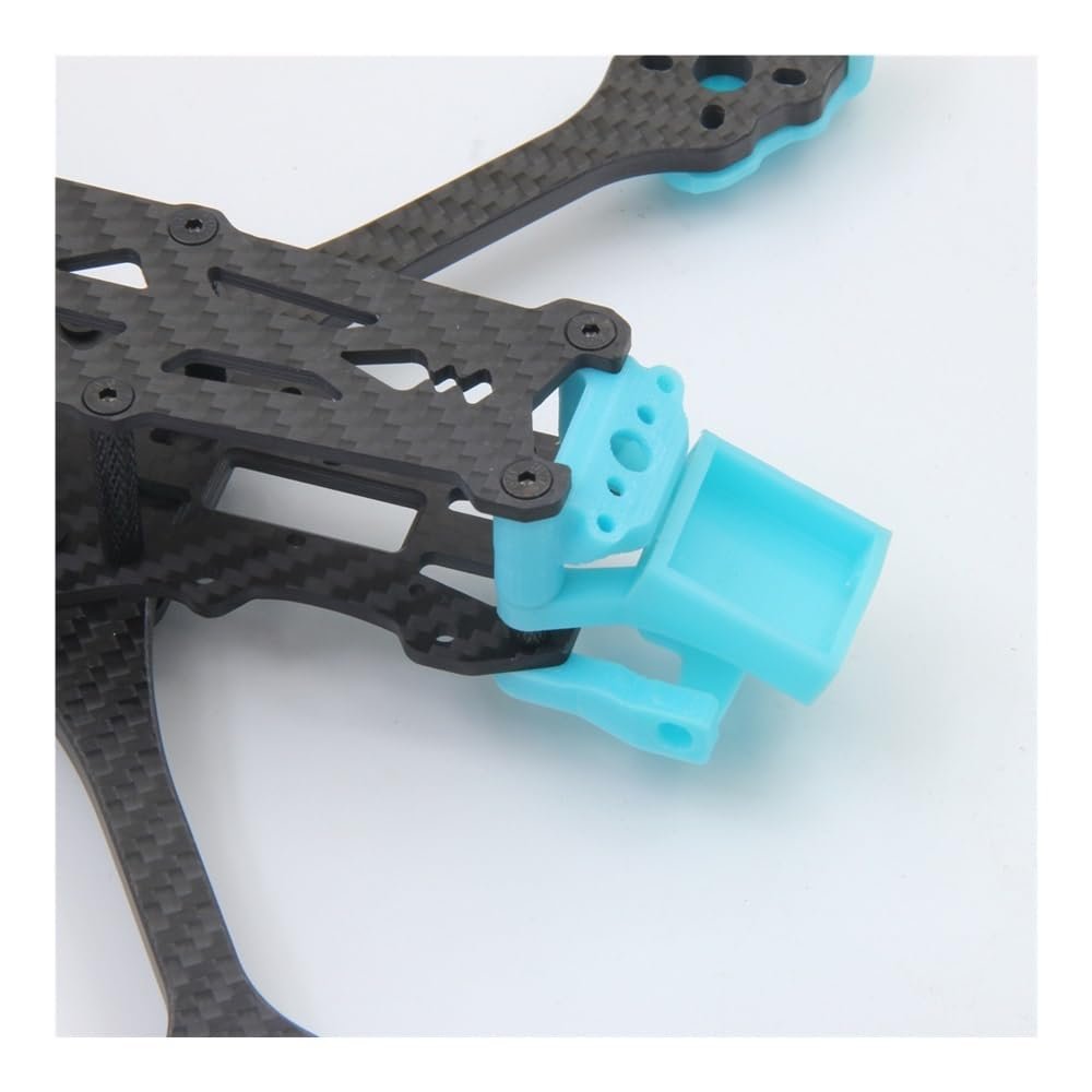 UAZNJFZ 3D Printed BN-220 GPS Module Mount TPU Holder T-Shaped Fixed Bracket Compatible with FPV Drone Mark5 Frame Analog Digital Parts(Cyan GPS Mount)