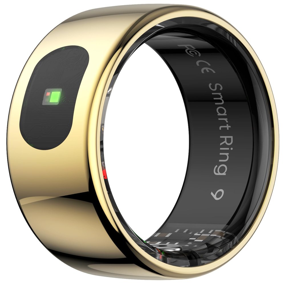 Smart Ring for Men Women Smart Ring Men Temperature Heart Rate Monitor Sleep Tracker Call/SNS Notification Fitness Tracker Gesture Control Pedometer Calories Step Counter Compatible with iOS Android