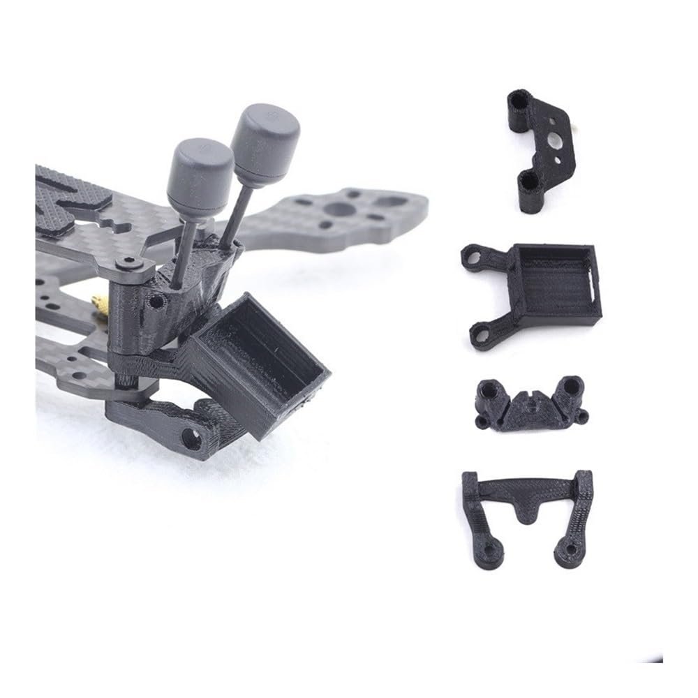 UAZNJFZ 3D Printed BN-220 GPS Module Mount TPU Holder T-Shaped Fixed Bracket Compatible with FPV Drone Mark5 Frame Analog Digital Parts(Yellow GPS Mount)