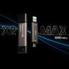 TEAMGROUP 2TB X2 MAX External/Portable SSD 1000MB/s, Dual USB Hard Drive Compatible with iPhone17&iPad&Mac, Steam Deck/PC/Windows/Android/PS5/Laptop/Tesla, Type C &A, USB 3.2 Gen2 TX2MAX32TBT01 view 3