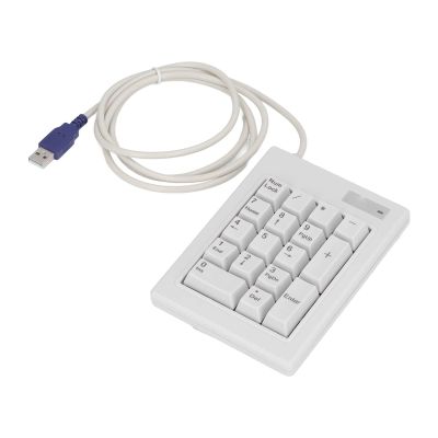 flexman 17 Key Wired Number Pad, Portable Mechanical Linear Action Switch Numeric Keypad Financial Accounting Numeric Pad for Business, Industrial Control, Security, Road