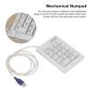 flexman 17 Key Wired Number Pad, Portable Mechanical Linear Action Switch Numeric Keypad Financial Accounting Numeric Pad for Business, Industrial Control, Security, Road view 4