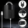 HXBER Fingerprint Padlock,Heavy Duty Fingerprint Padlock with APP Waterproof Smart Lock with Key for Warehouse Fence Outdoor Gate Rechargeable Smart Padlock view 3
