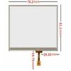 New 76.2mm*61.1mm 3.5''Inch Touchscreen 4 Wires Resistance Touch Panel Screen Glass Digitizer Repair 76.2mmx61.1mm view 2