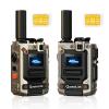 QUOTOLITH Global walkie Talkie Unlimited Range,Long Distance walkie talkies,Handheld PoC Rechargeable PTT Push to Talk Over Cellular Radio(2 with SIM Card) (2) view 1