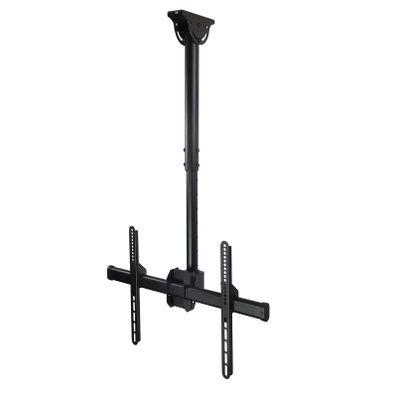 TV Ceiling Mount Bracket - 360 Swivel and Tilt TV Bracket, Adjustable Height TV Mount, for Flat Panel LCD LED OLED Plasma TVs, Fits 24-55 Inch TVs