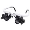 Lab Microscope Accessories 2LED Head-Mounted Illuminating Microscope Headband Repair LED Lamp Light 8X 15x 23x Magnifier view 1