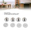 Premium Speaker Isolation Feet: Aluminum Alloy Vibration Absorber Spikes, HiFi Audio Equipment Accessories, for CD, DVD Players, Amplifiers and More, 4 Pack (Silver) view 4