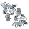 Guy Wire Ring, Adjustable 3 Way Down Antenna Guy Wire Ring, Guy Wire Clamp up to 2-1/4" Mast ,Made of Heavy Duty Galvanised Steel (Set of 2 Guy Wire Rings) view 1
