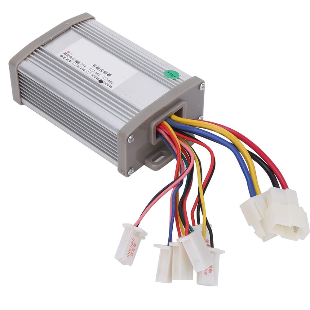 24V 800W Brush Motor Controller Lightweight Professional Manufacturing, Suitable for Electric Scooter Electric Tricycle, Metal, Shown