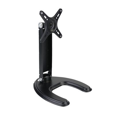 5JJJLOOOPP Tabletop TV Stand, Head Can Rotate 360 Tabletop TV Base, Multi-Angle Folding Adjustment, fit for 10-27 Inch LED Screen Display