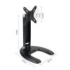 5JJJLOOOPP Tabletop TV Stand, Head Can Rotate 360 Tabletop TV Base, Multi-Angle Folding Adjustment, fit for 10-27 Inch LED Screen Display view 2